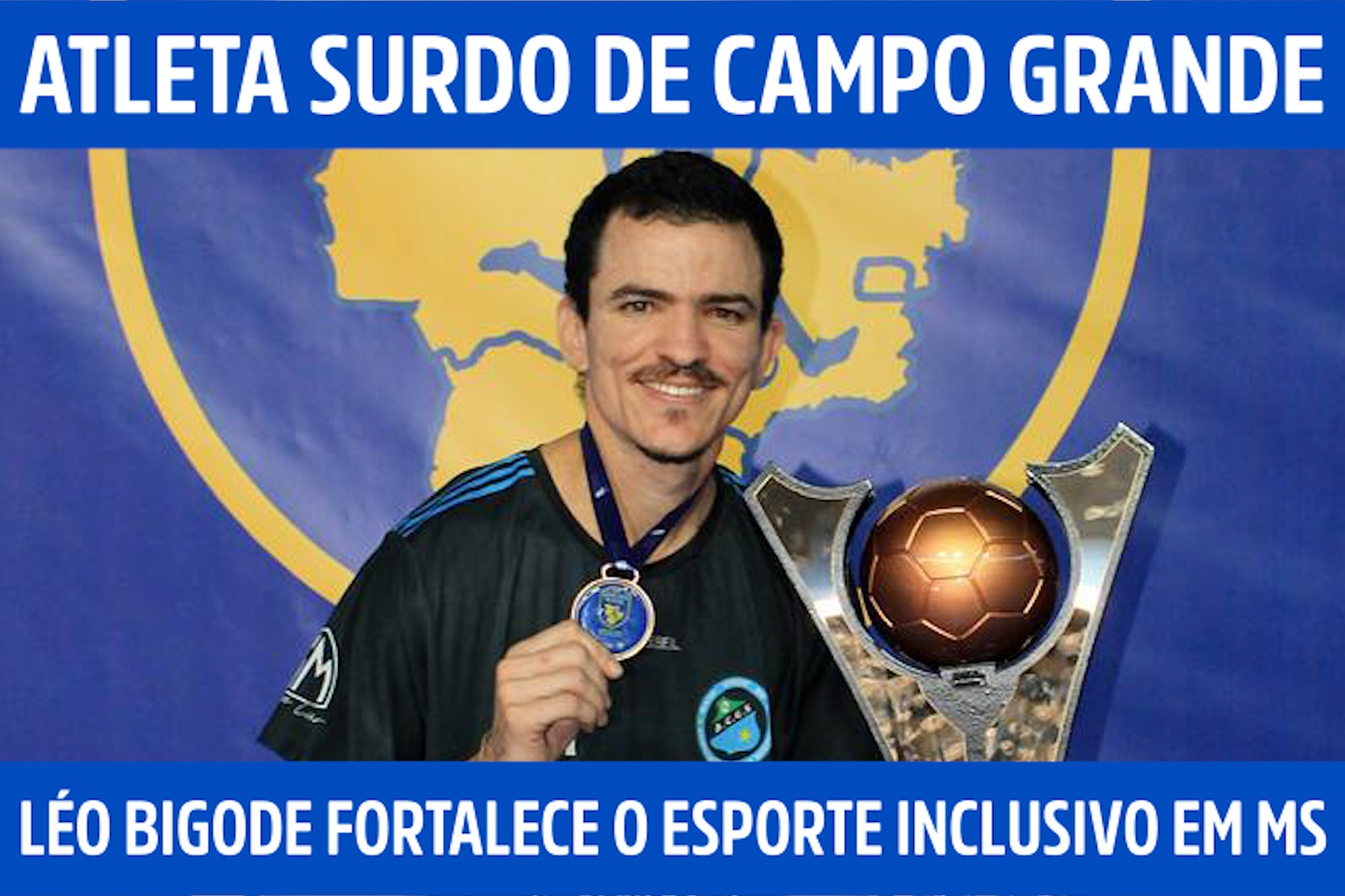 Atleta surdo de Campo Grande, Léo Bigode soma títulos e busca fortalecer o esporte inclusivo em MS
