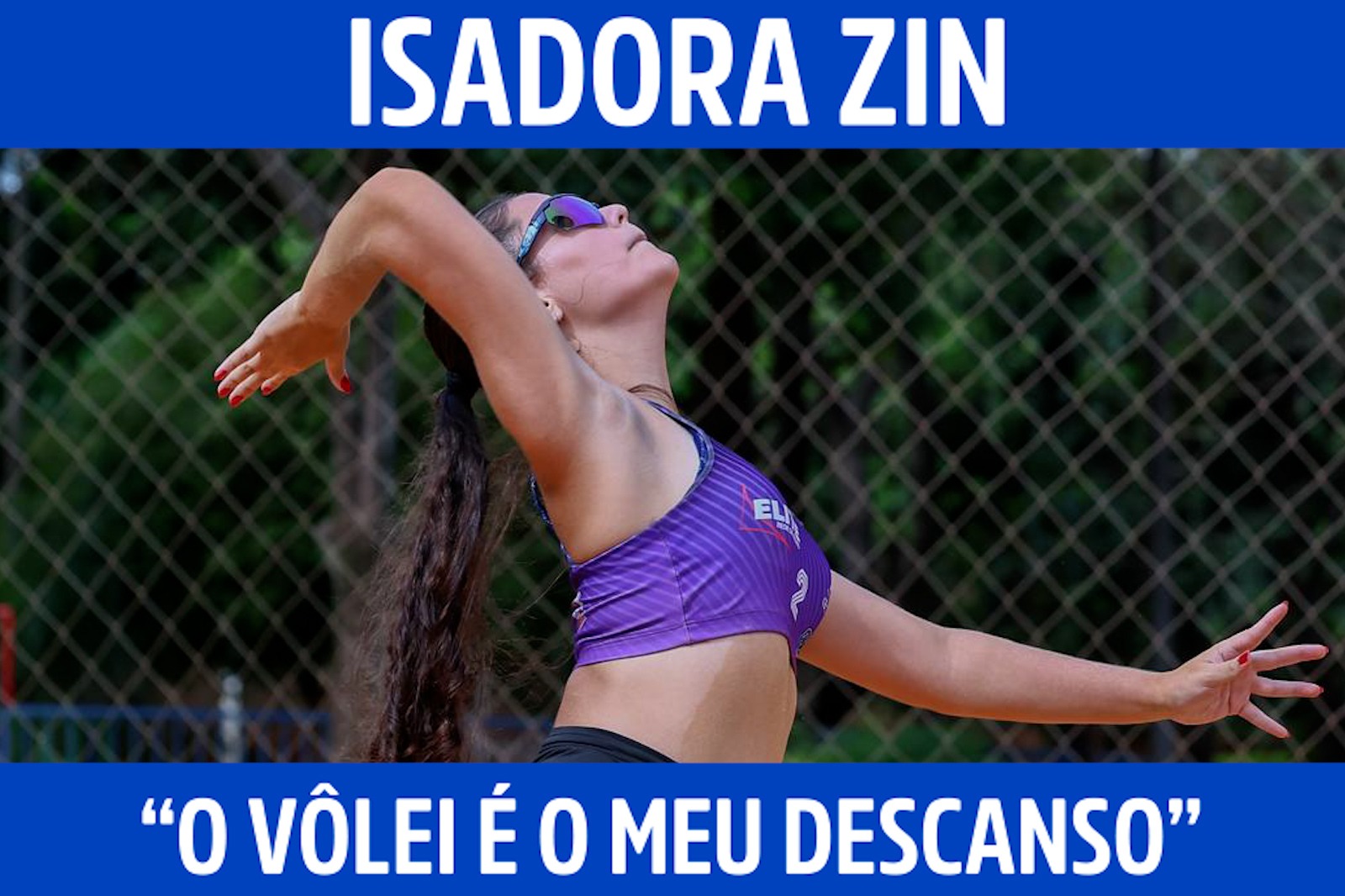 “O vôlei é o meu descanso”, afirma atleta sul-mato-grossense Isadora Zin