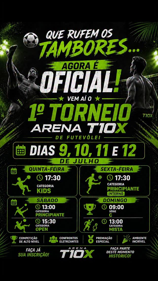 Vem aí o 1º Open T10X