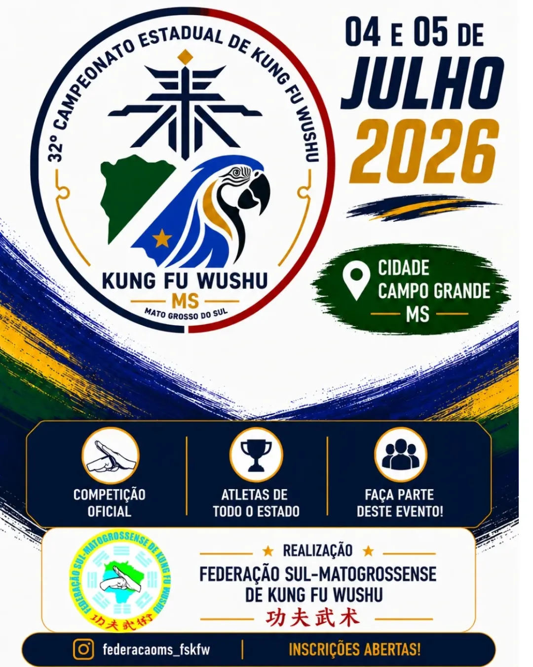 Eventos esportivos movimentam Dourados e Campo Grande em julho