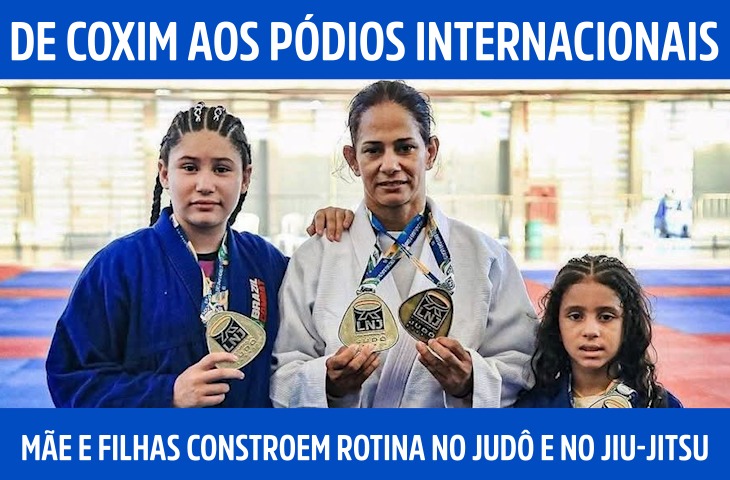 De Coxim aos pódios internacionais: mãe e filhas constroem rotina no judô e no jiu-jitsu