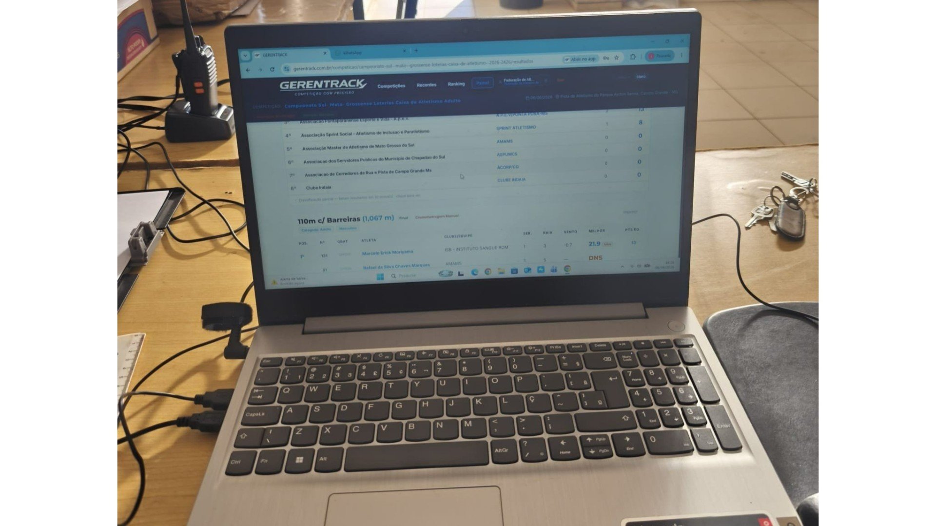 Tecnologia amplia eficiência na gestão das competições de atletismo em Mato Grosso do Sul
