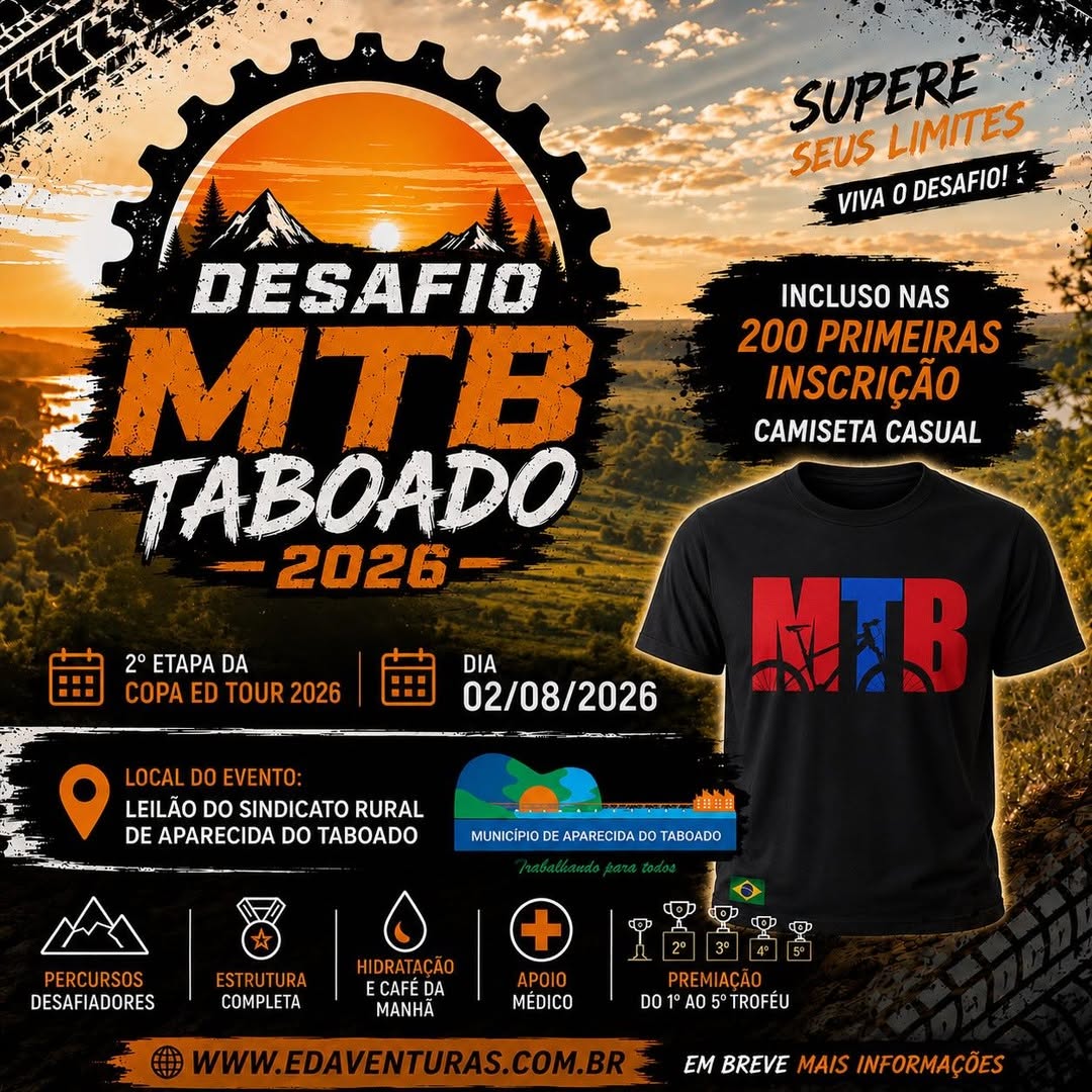 MTB Taboado 2026 promete aventura e superação de limites