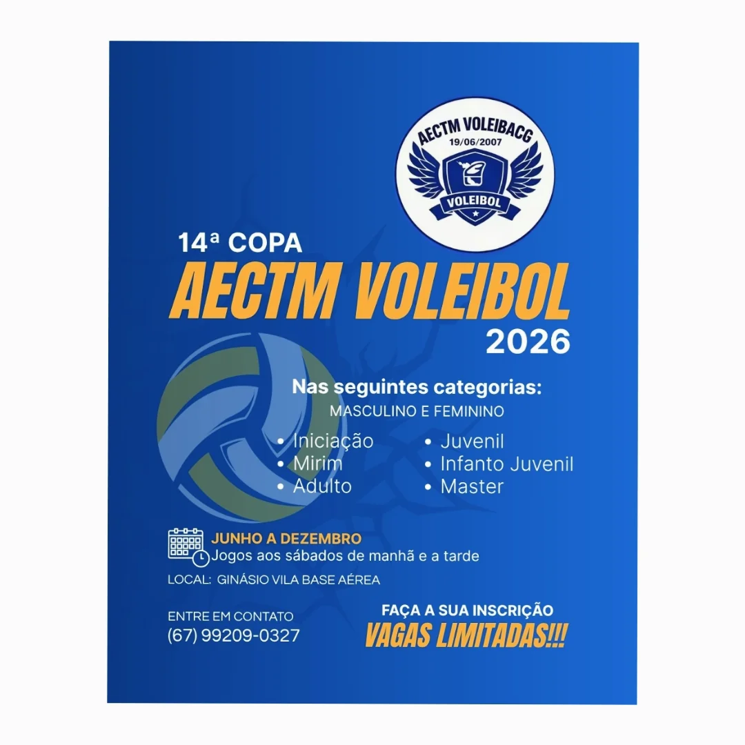 14ª Copa CTM de Voleibol reúne equipes de Mato Grosso do Sul