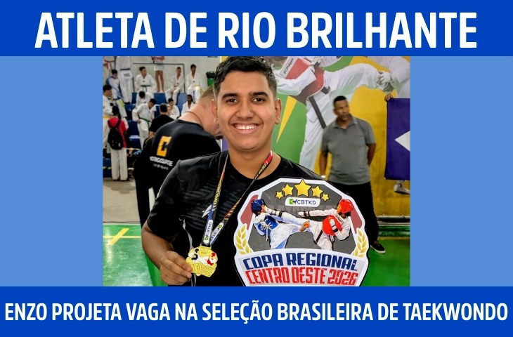 Atleta de Rio Brilhante, Enzo Alves projeta vaga na seleção brasileira de taekwondo