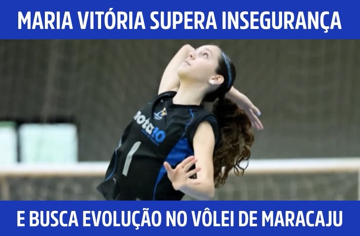 Aos 12 anos, Maria Vitória Cavalari supera insegurança e busca evolução no vôlei de Maracaju