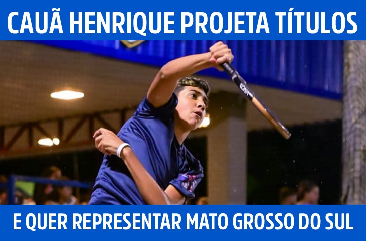 Aos 15 anos, Cauã Henrique projeta títulos e quer representar Mato Grosso do Sul