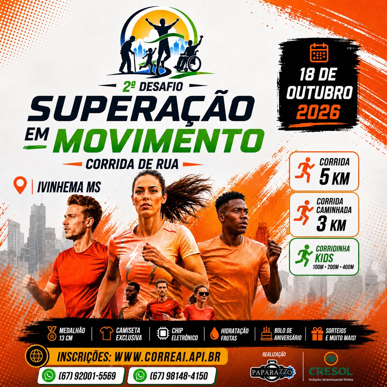 2º Desafio Superação em Movimento chega a Ivinhema em outubro
