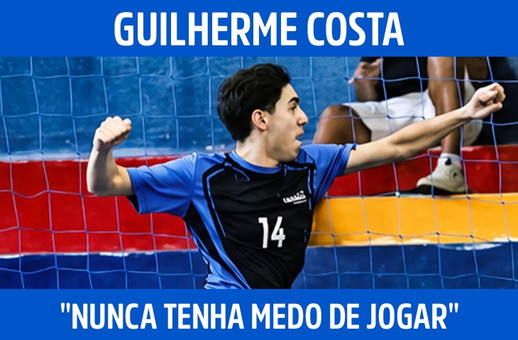 "Nunca tenha medo de jogar", diz Guilherme Costa ao falar sobre o futsal