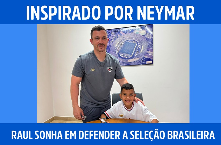 Inspirado por Neymar, Raul Medina sonha em defender a Seleção Brasileira