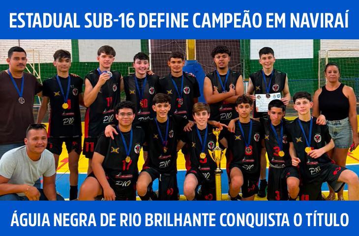 Estadual Sub-16 define campeões em Naviraí