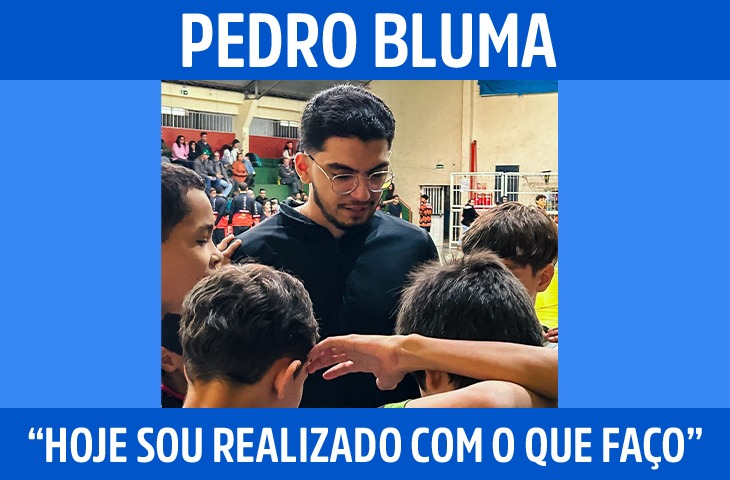 “Hoje sou realizado com o que faço”, afirma Pedro Bluma após passagem pelo futebol profissional