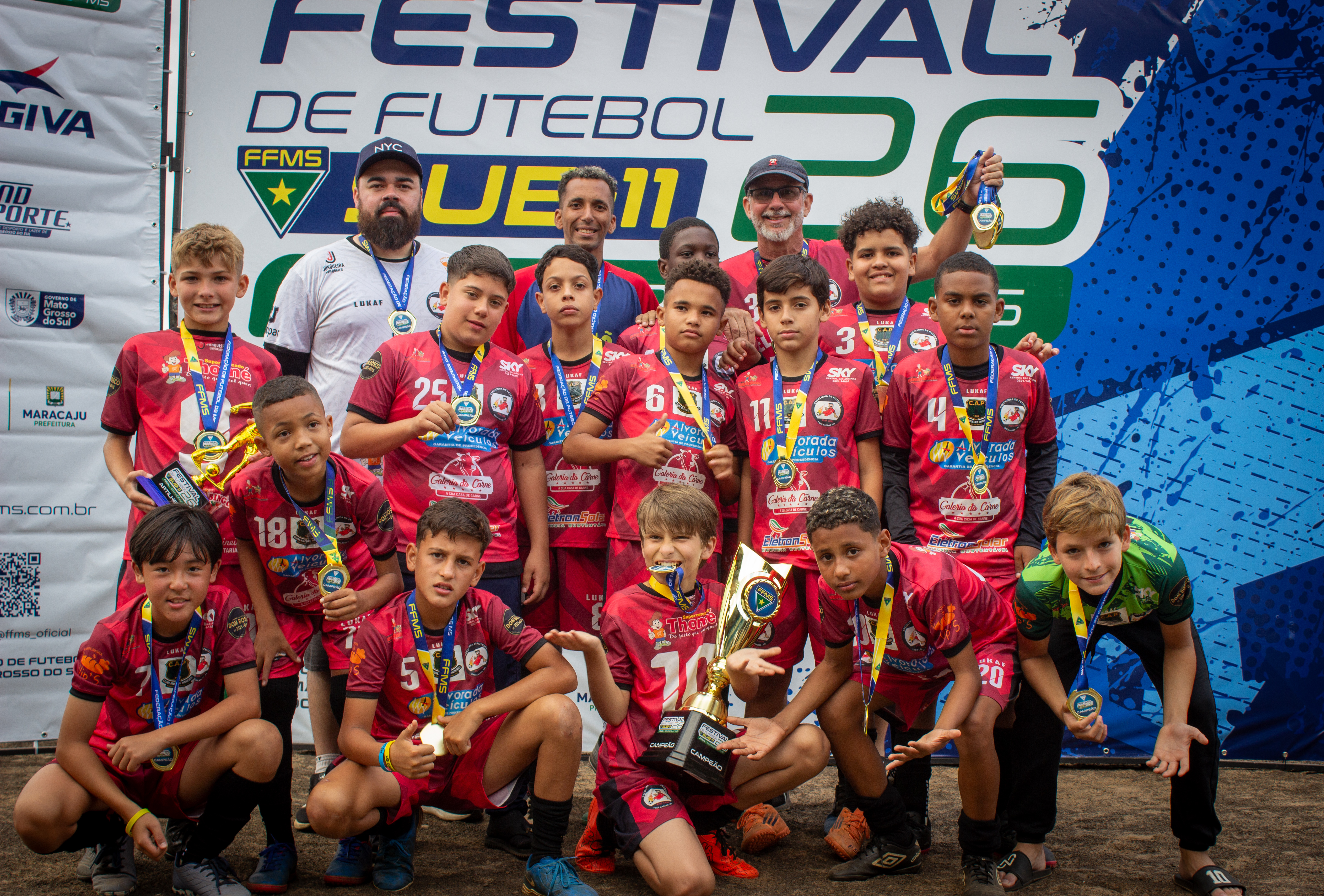 Pinheiros vence DAC e conquista Festival de Futebol Sub-11 em Maracaju