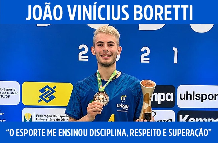 “O esporte me ensinou disciplina, respeito e superação”, afirma João Vinícius