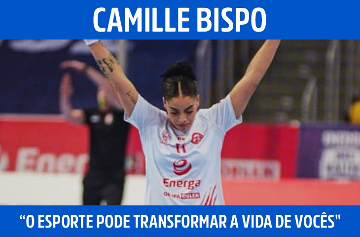 “O esporte pode transformar a vida de vocês, assim como transformou a minha”, afirma atleta de handebol
