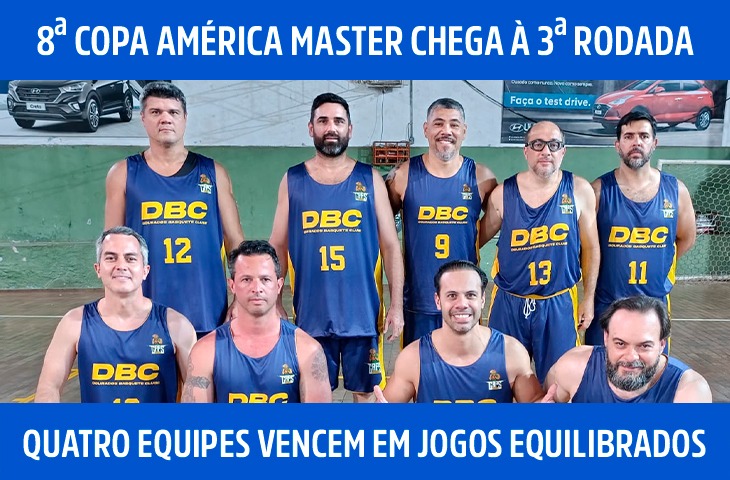 3ª rodada da Copa América Master tem quatro vencedores
